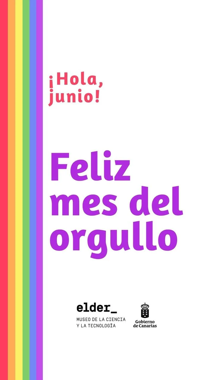 "Feliz mes del orgullo" — pieza para redes del Museo Elder